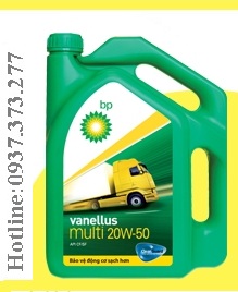 Dầu động cơ Diesel BP Vanellus Multi 20W-50 CF-4 (5L)